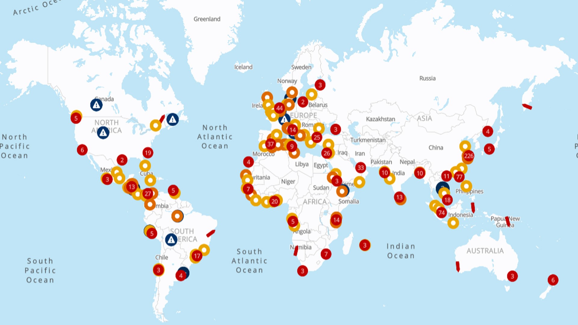 Port operational updates from around the world (1 – 7 August 2025)