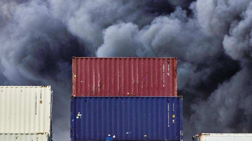Container vessel Stratford catches fire in South China Sea