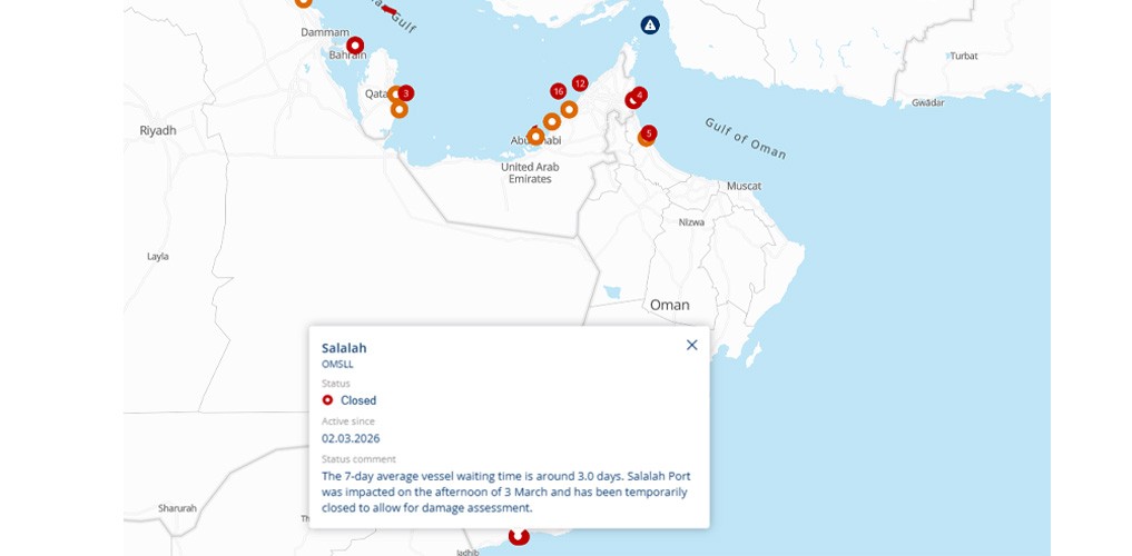 Drone strikes force temporary suspensions at Omani Duqm and Salalah ports
