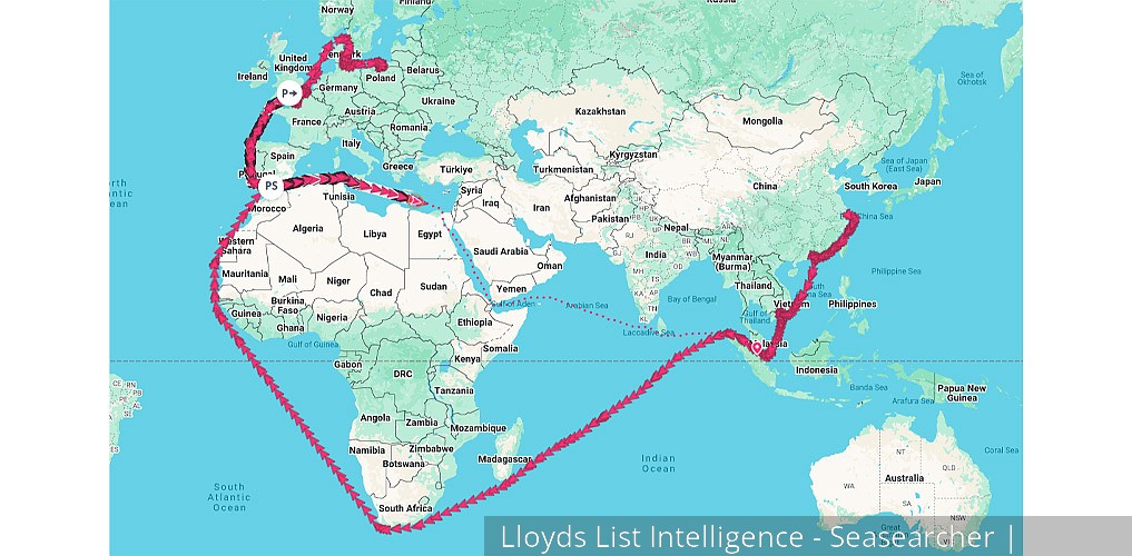 CMA CGM tests waters with first Asia–Europe ULC poised for Red Sea transit