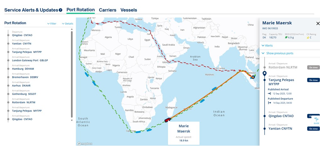 Update - 4 September : Maersk declares General Average for Marie Maersk