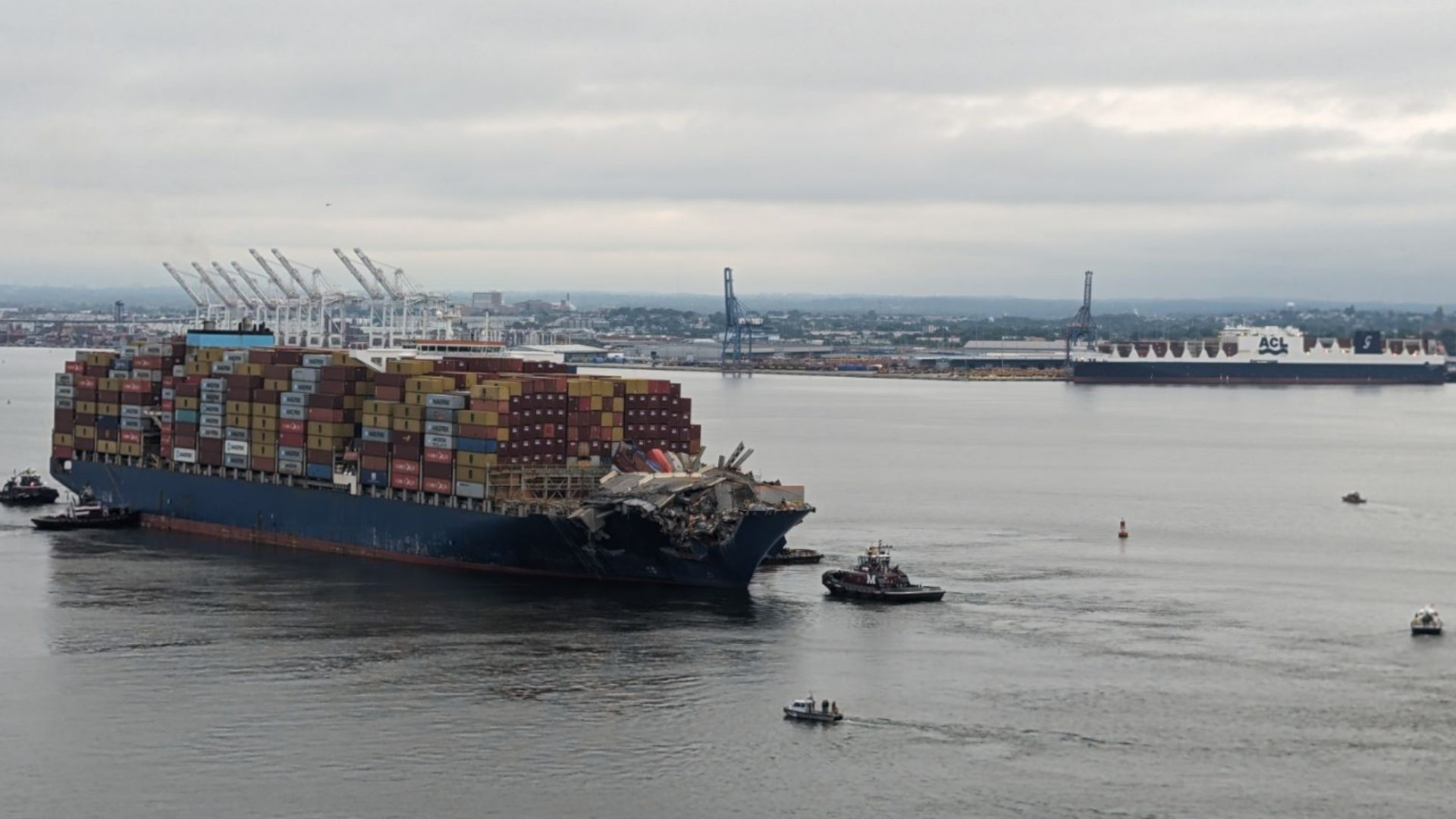 Dali leaves Baltimore three months after bridge collapse