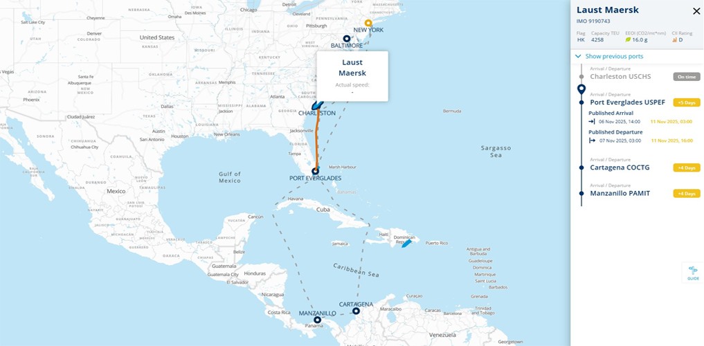 Laust Maersk and Kyparissia: Two Maersk vessel incidents off Charleston and at Port of Tanjung Pelepas